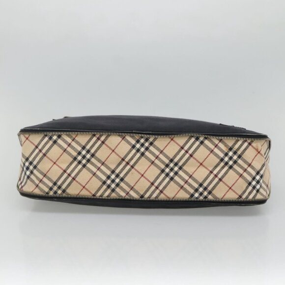 BURBERRY Blue Label Hand Bag Canvas Navy Auth ti2805 - Picture 6 of 16